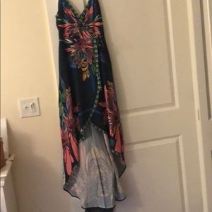 Floral high low dress